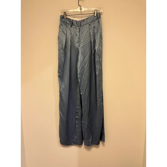 Staud Womens Luisa Pant, Blue - Picture 3 of 9